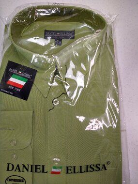 Mens Dress Shirt Daniel Ellissa New York 36-37 Brand New